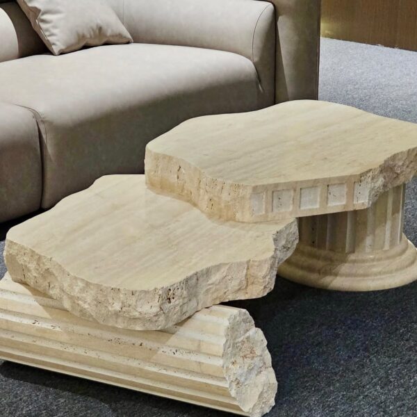 Luxury Natural Stone Coffee Table Set